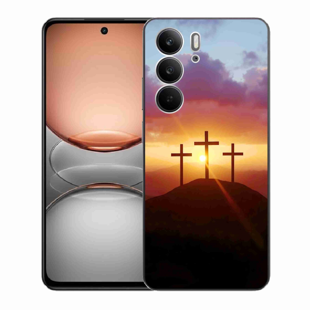 Gélový kryt mmCase na Realme C75 - tri kríža