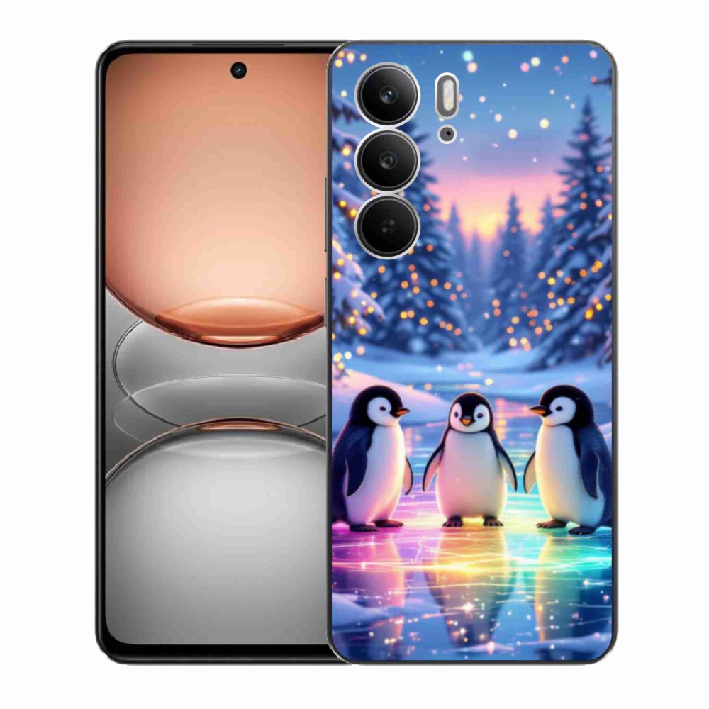 Gélový kryt mmCase na Realme C75 - tučniaky