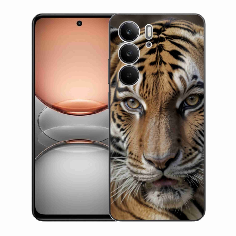 Gélový kryt mmCase na Realme C75 - tigrie pohľad
