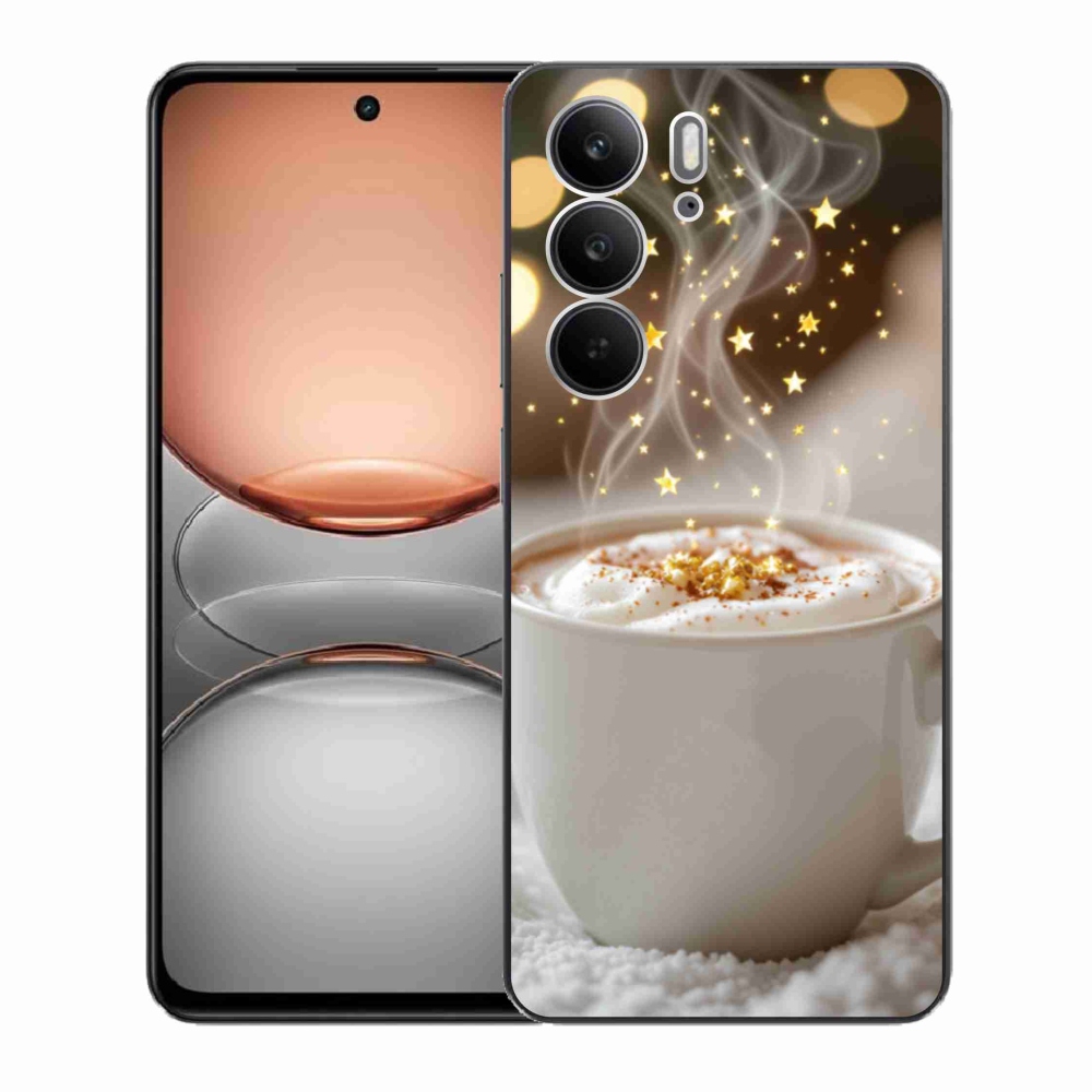 Gélový kryt mmCase na Realme C75 - vianočný horúci nápoj