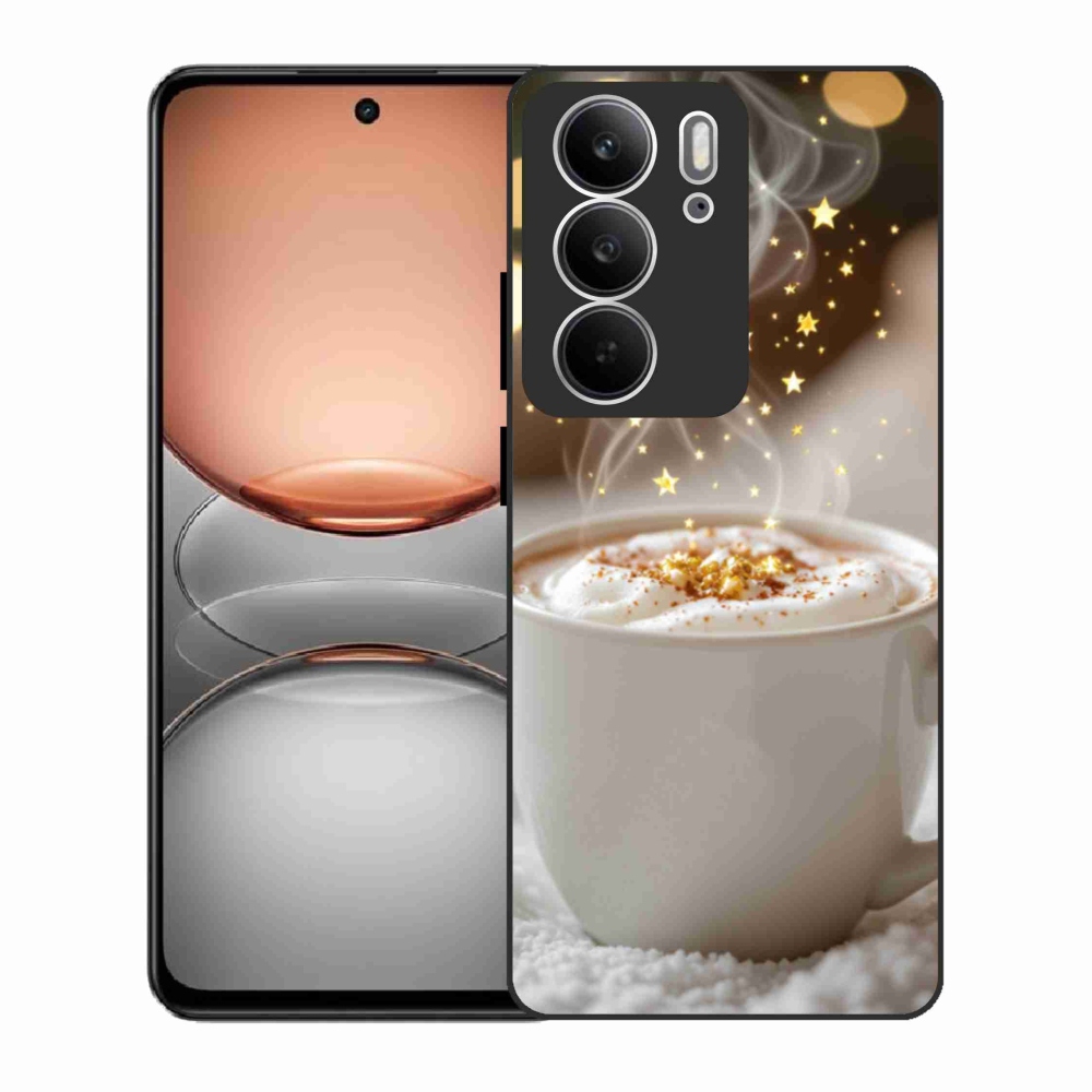 Gélový kryt mmCase na Realme C75 - vianočný horúci nápoj