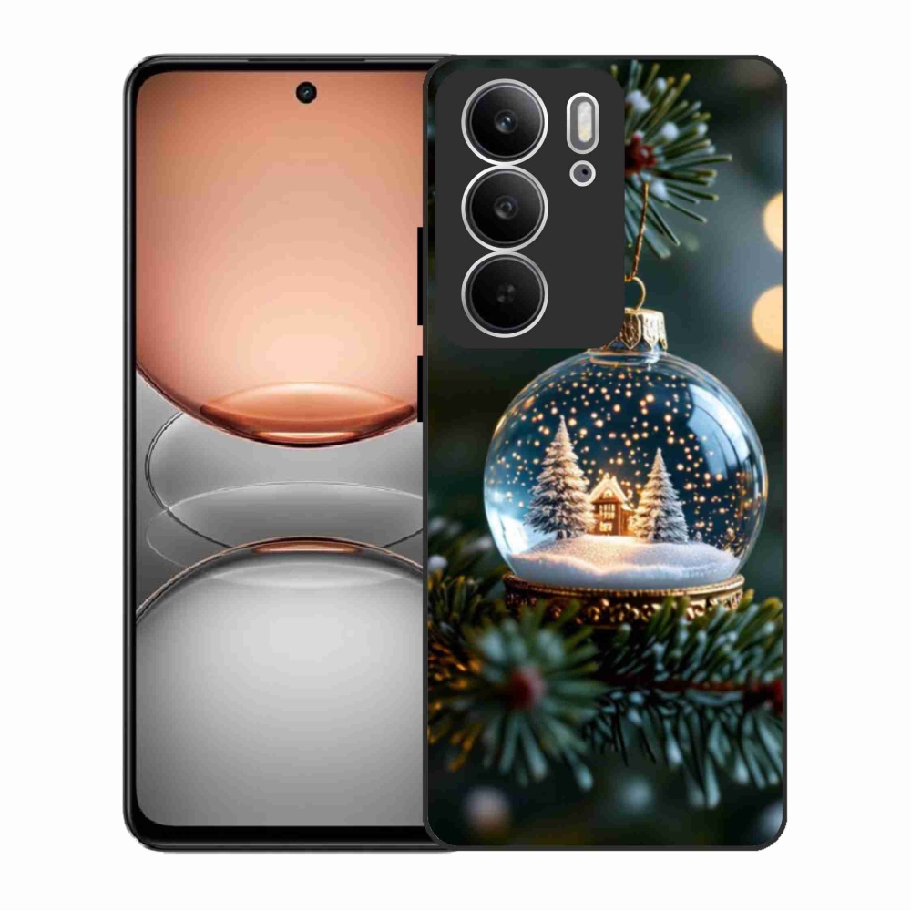 Gélový kryt mmCase na Realme C75 - vianočné gule 2