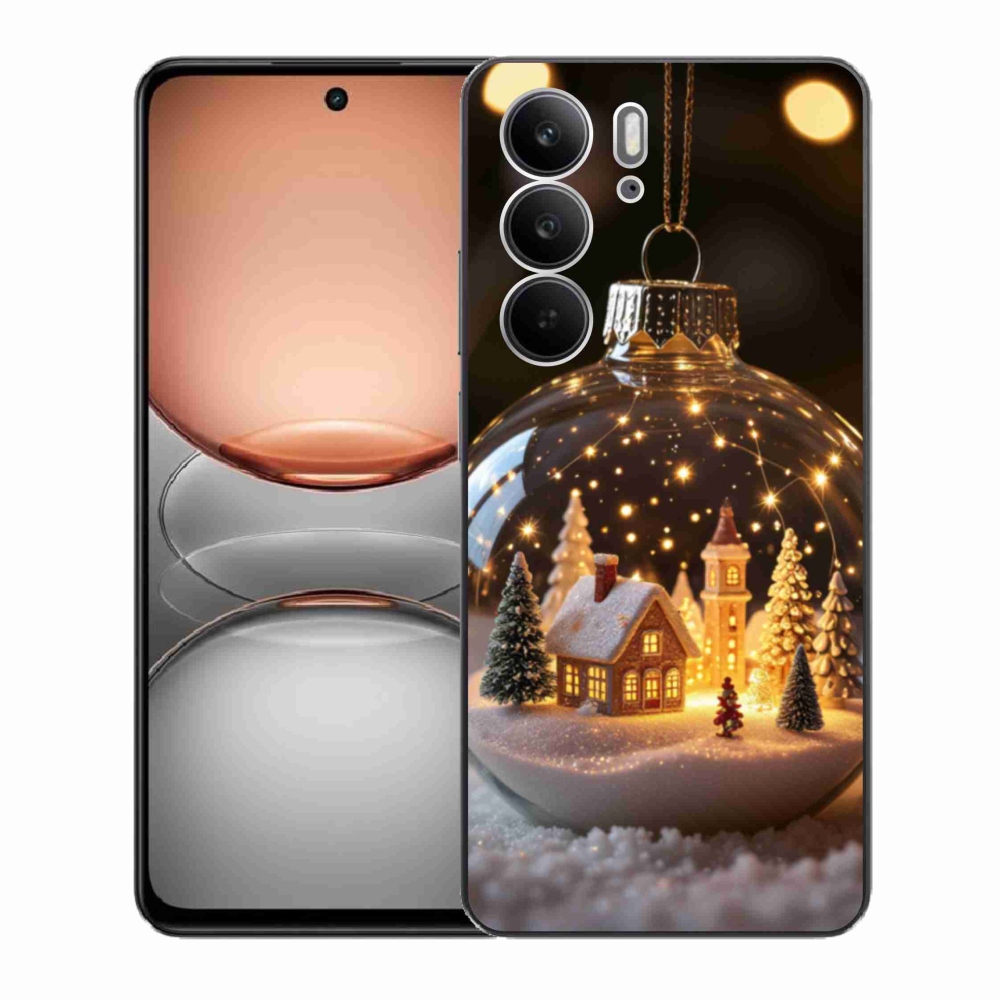 Gélový kryt mmCase na Realme C75 - vianočné gule 3
