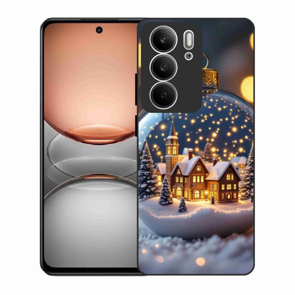 Gélový kryt mmCase na Realme C75 - vianočné gule 4