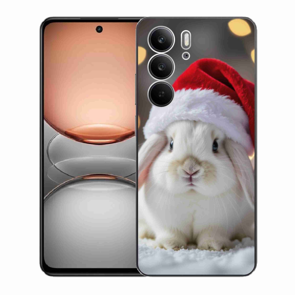 Gélový kryt mmCase na Realme C75 - vianočný králik