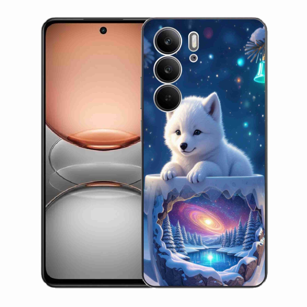 Gélový kryt mmCase na Realme C75 - vianočné šteňa