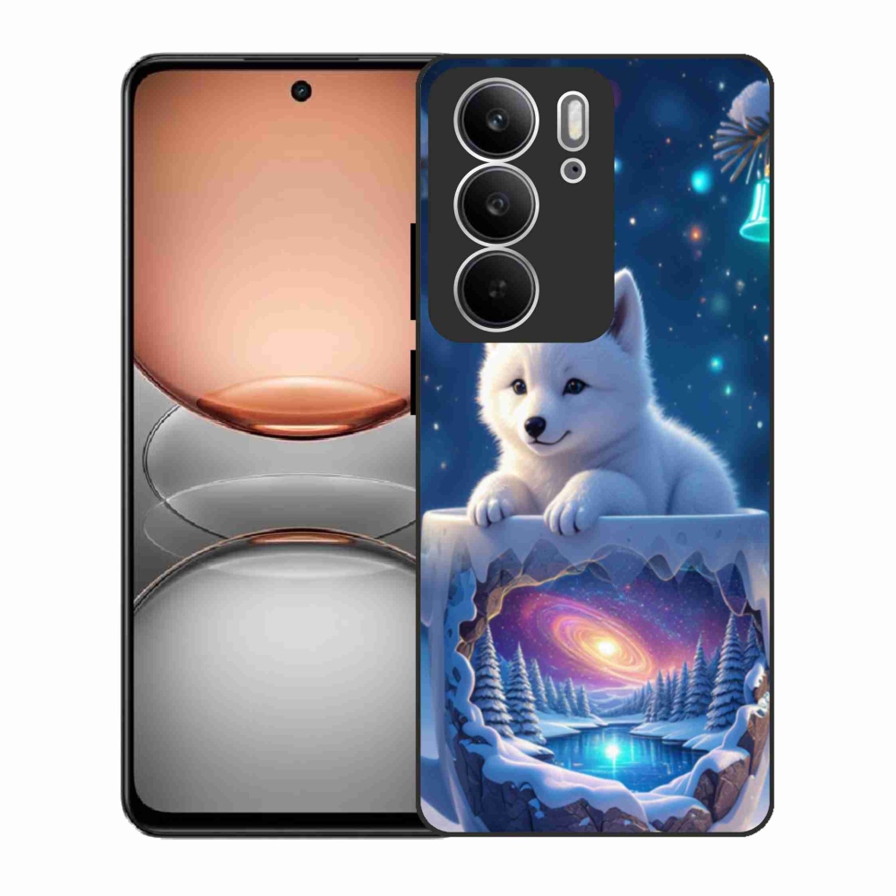 Gélový kryt mmCase na Realme C75 - vianočné šteňa