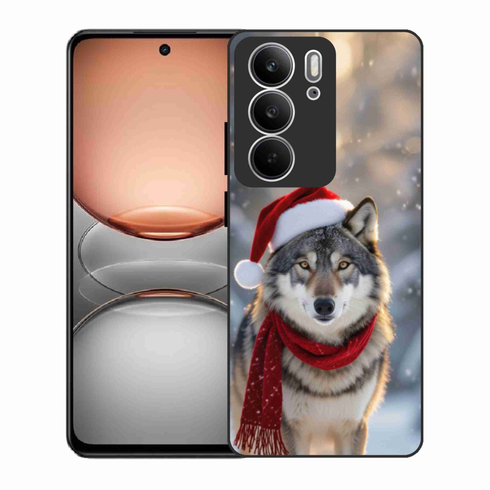 Gélový kryt mmCase na Realme C75 - vianočný vlk