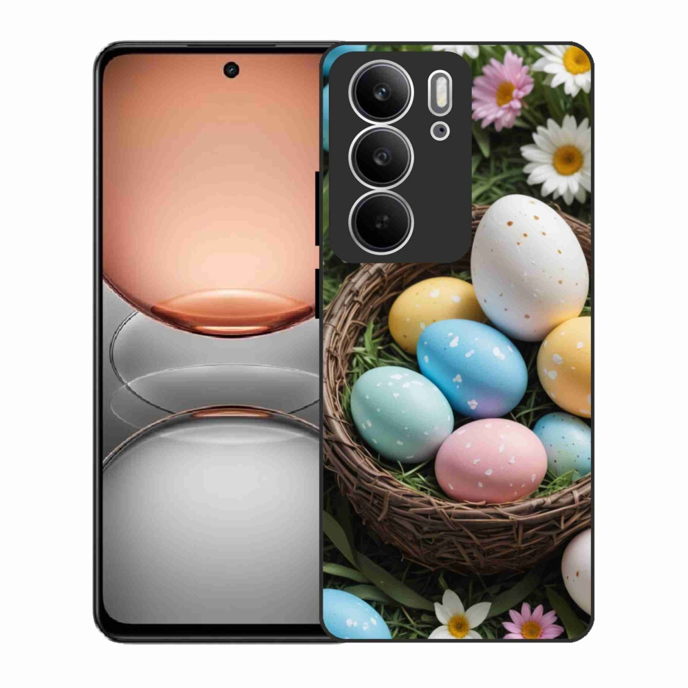 Gélový kryt mmCase na Realme C75 - veľkonočné vajíčka 2
