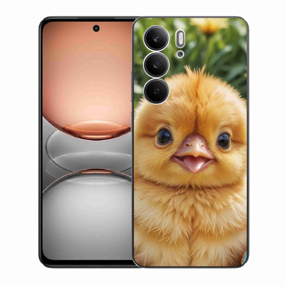 Gélový kryt mmCase na Realme C75 - veselé kuriatko