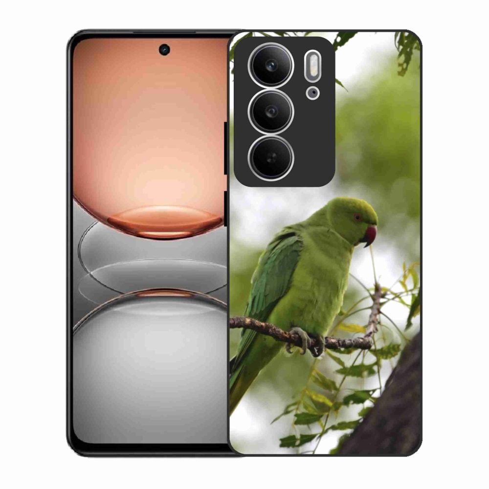 Gélový kryt mmCase na Realme C75 - zelený papagáj