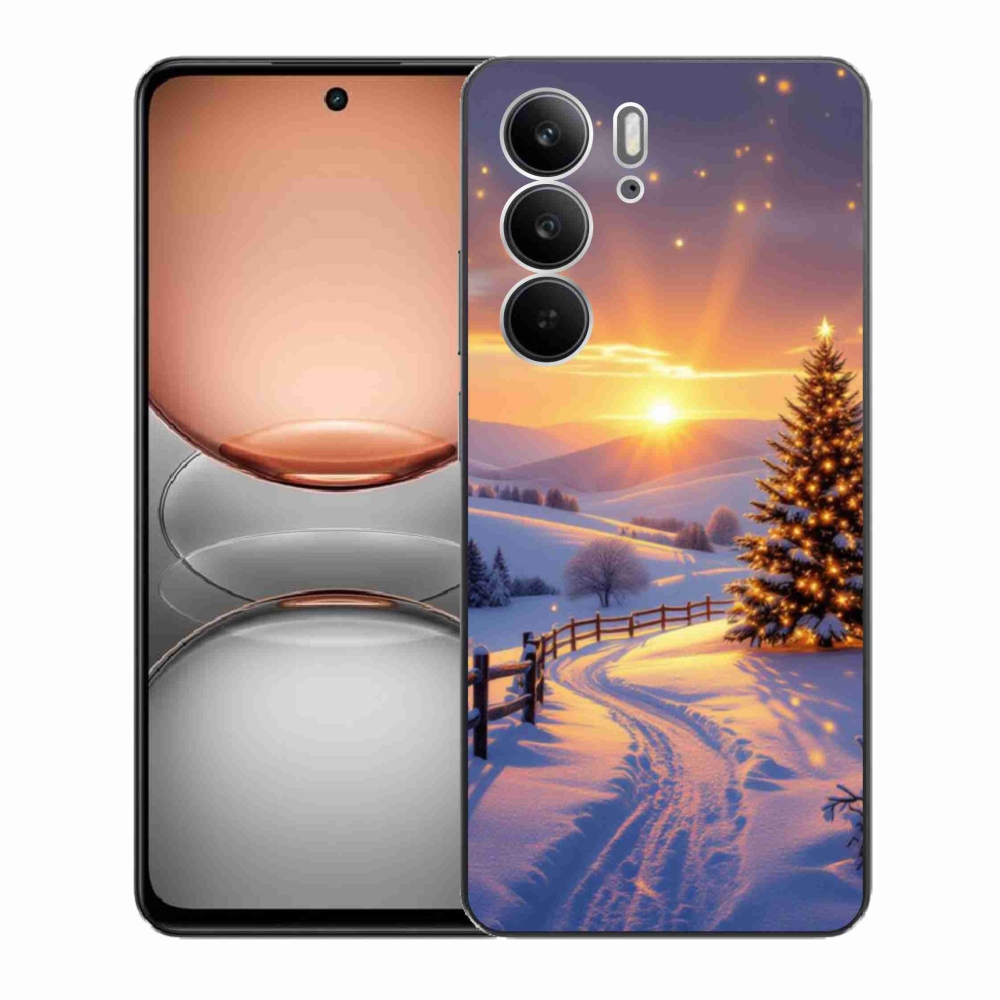 Gélový kryt mmCase na Realme C75 - zimná krajina