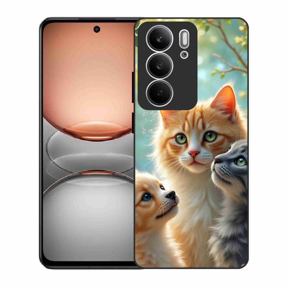 Gélový kryt mmCase na Realme C75 - zvieracie priateľstvo 2