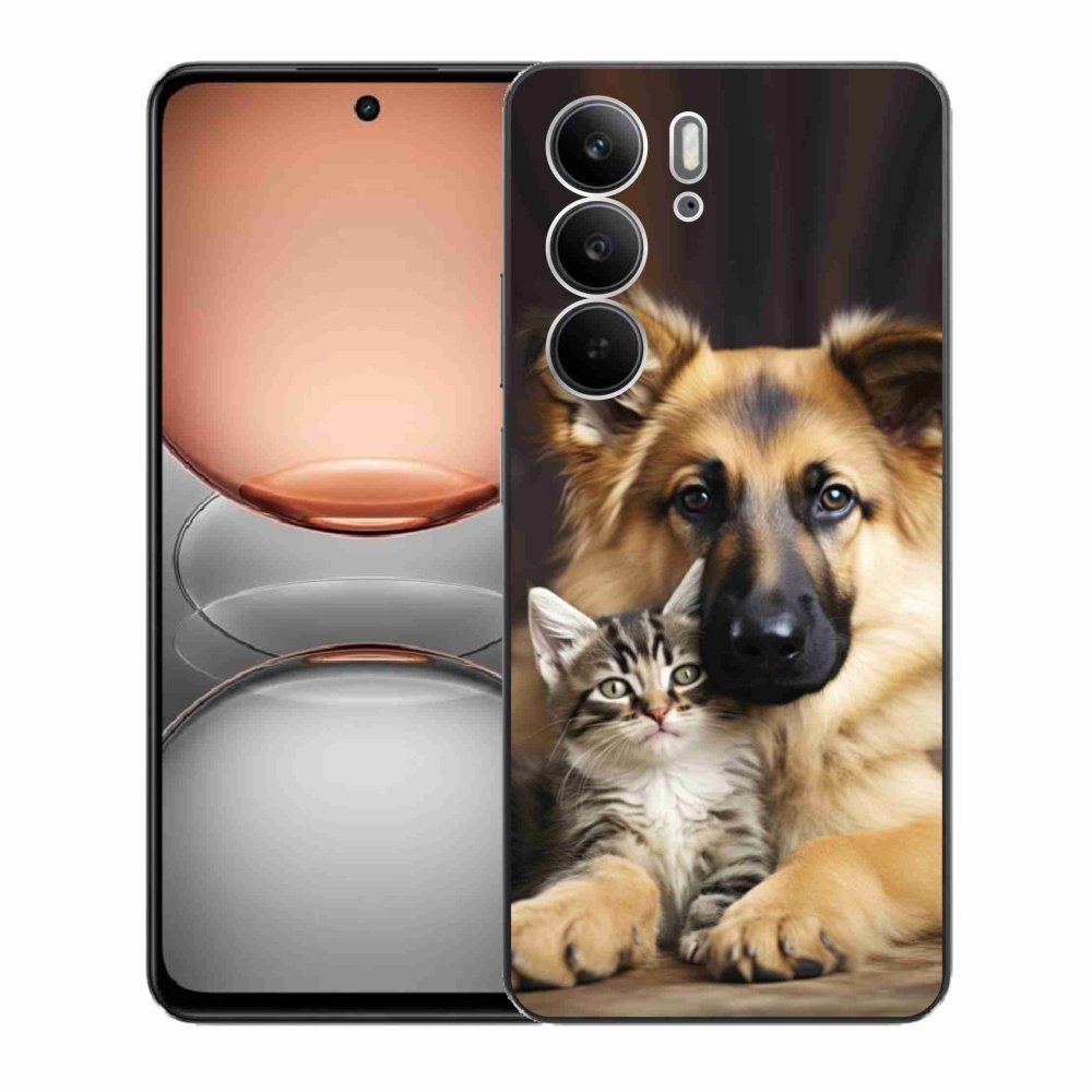 Gélový kryt mmCase na Realme C75 - zvieracie priateľstvo