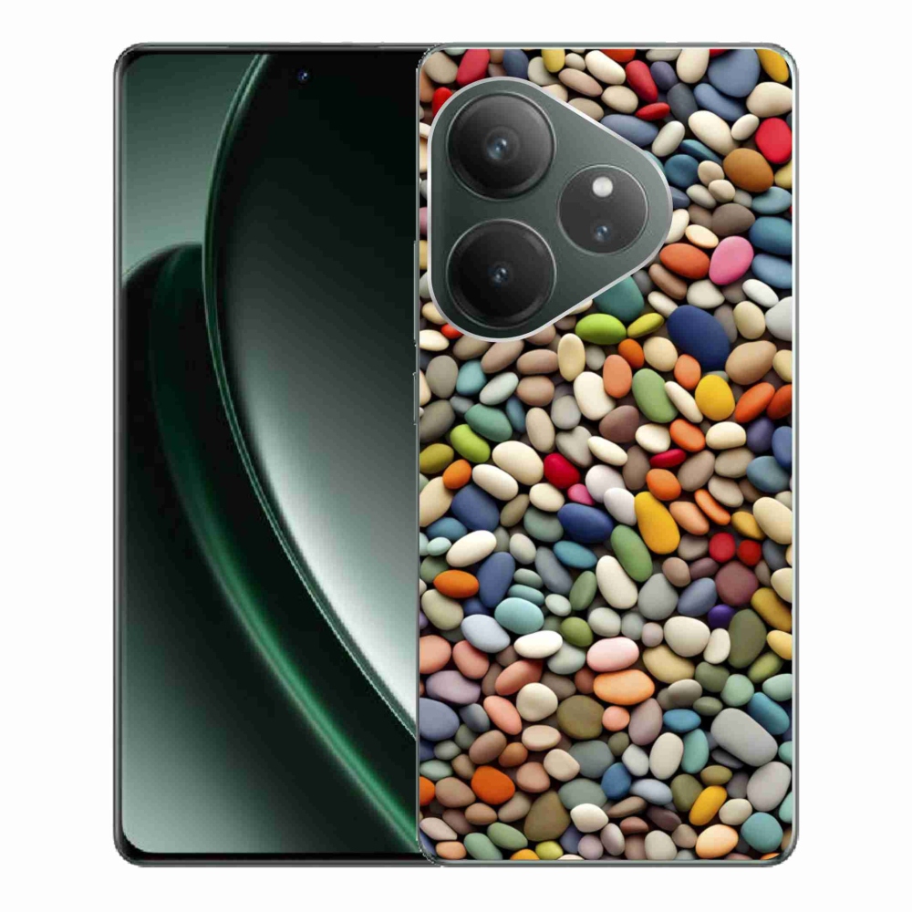 Gélový kryt mmCase na Realme GT 6 5G/GT 6T 5G - farebné kamienky 2