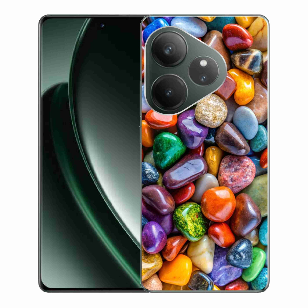 Gélový kryt mmCase na Realme GT 6 5G/GT 6T 5G - farebné kamienky
