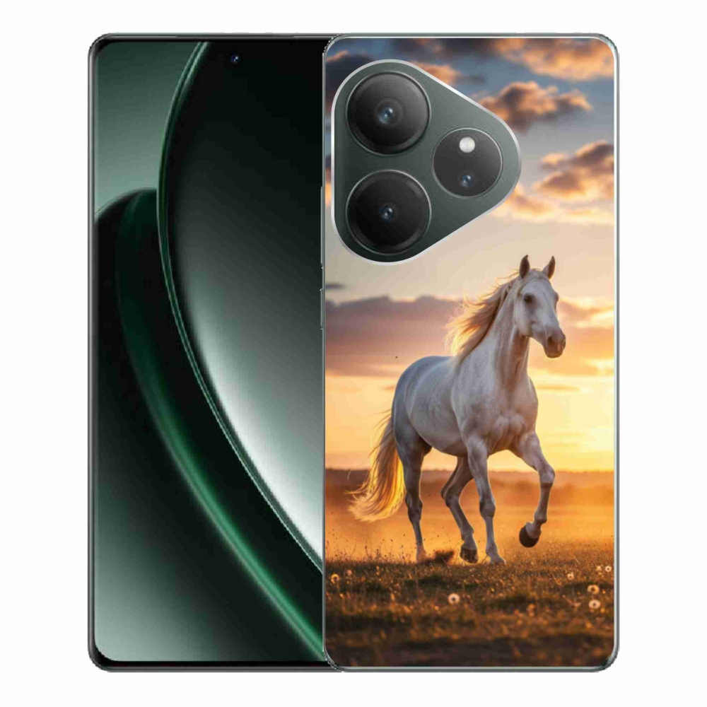 Gélový kryt mmCase na Realme GT 6 5G/GT 6T 5G - bežiaci biely kôň 2