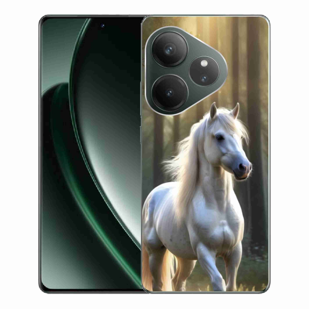Gélový kryt mmCase na Realme GT 6 5G/GT 6T 5G - biely kôň 3