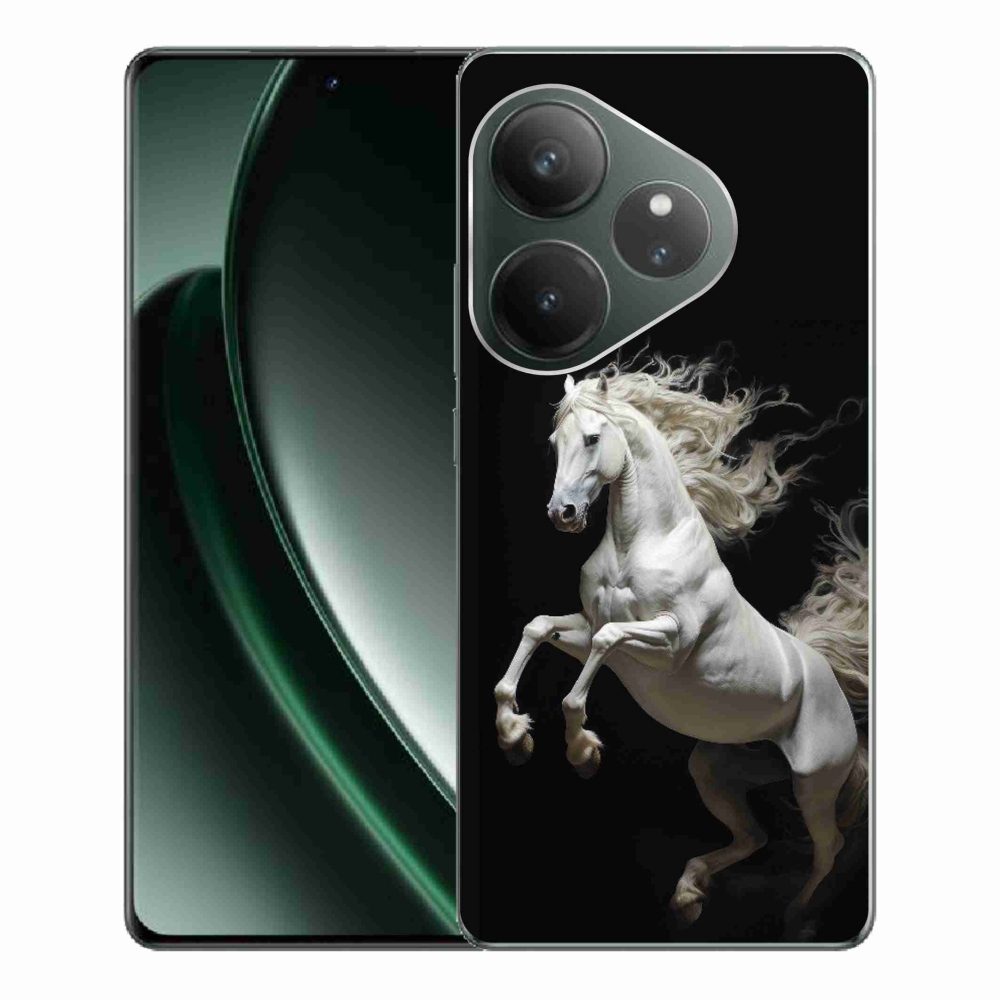 Gélový kryt mmCase na Realme GT 6 5G/GT 6T 5G - biely kôň 4