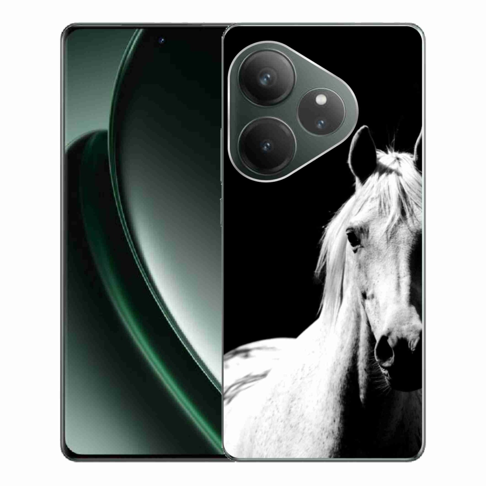 Gélový kryt mmCase na Realme GT 6 5G/GT 6T 5G - biely kôň 5