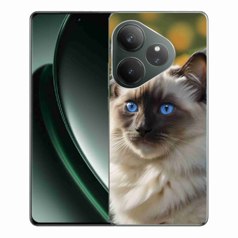 Gélový kryt mm Case na Realme GT 6 5G/GT 6T 5G - biely ragdoll