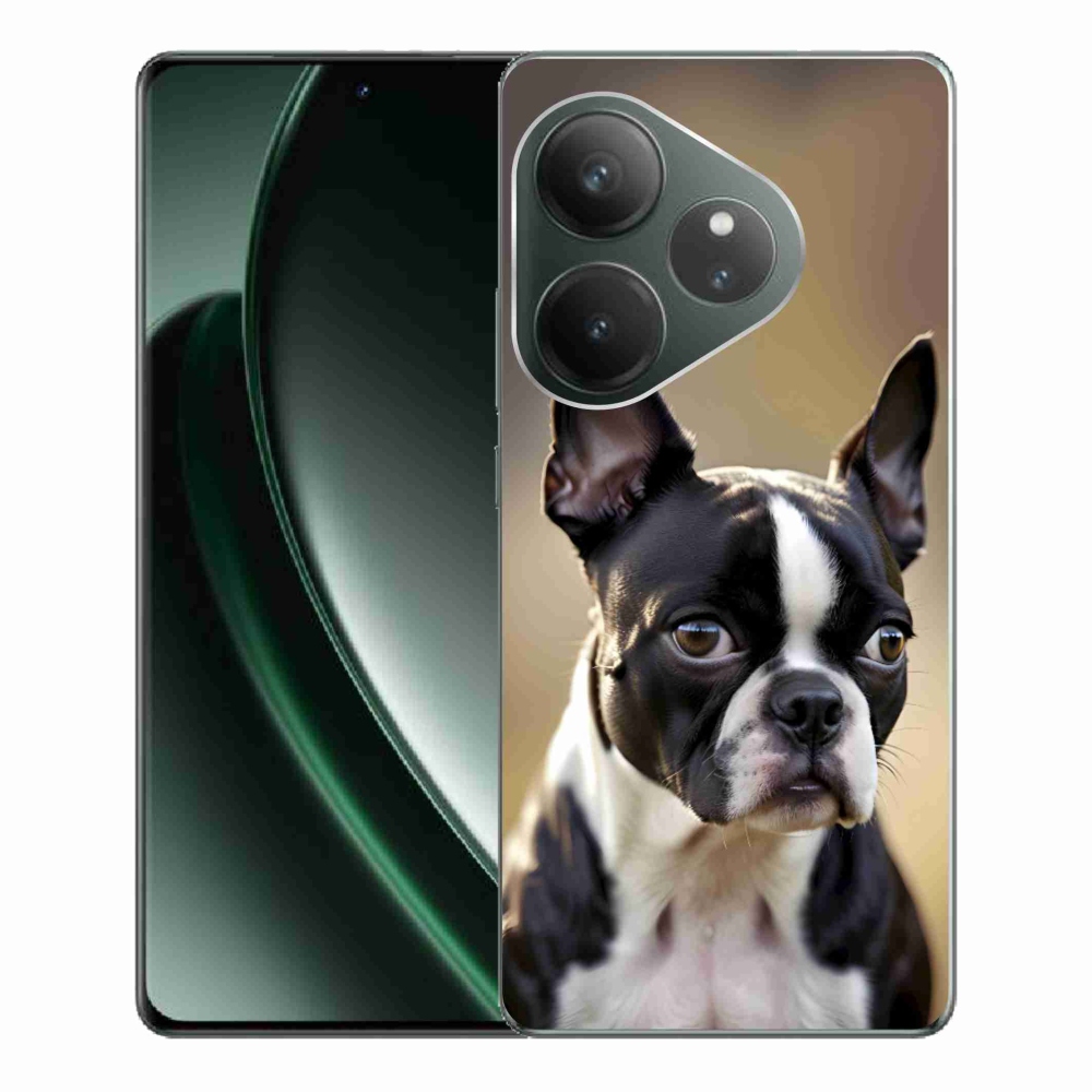 Gélový kryt mmCase na Realme GT 6 5G/GT 6T 5G - bostonský teriér