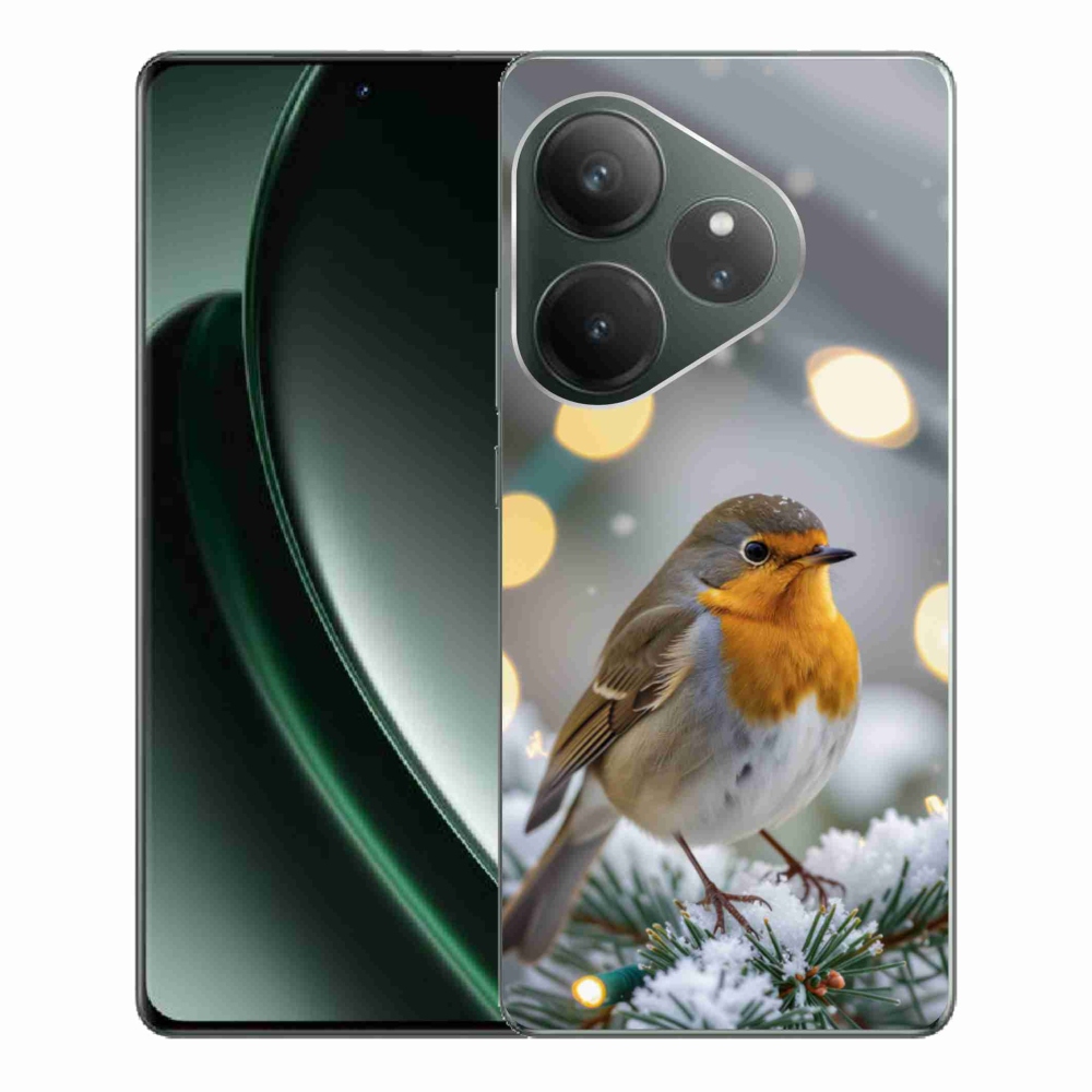 Gélový kryt mmCase na Realme GT 6 5G/GT 6T 5G - červienka v zime