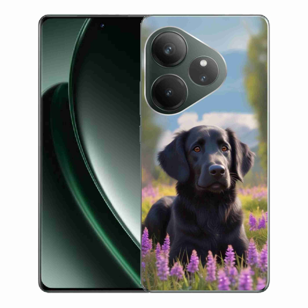 Gélový kryt mmCase na Realme GT 6 5G/GT 6T 5G - elegantný čierny retriever
