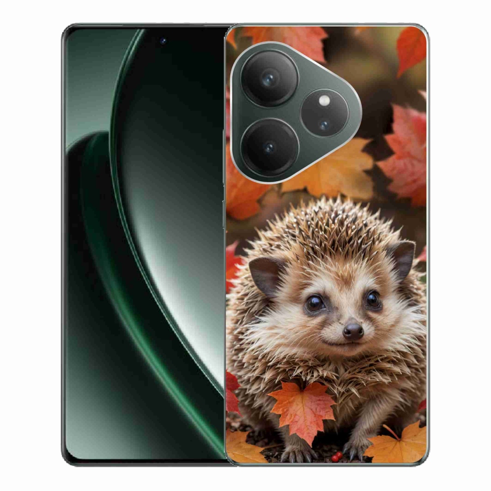 Gélový kryt mmCase na Realme GT 6 5G/GT 6T 5G - ježko v lístia