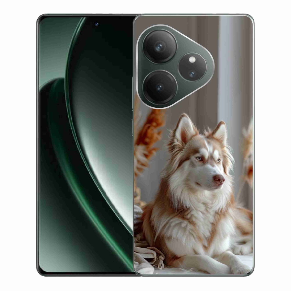Gélový kryt mmCase na Realme GT 6 5G/GT 6T 5G - pokojný sibírsky husky