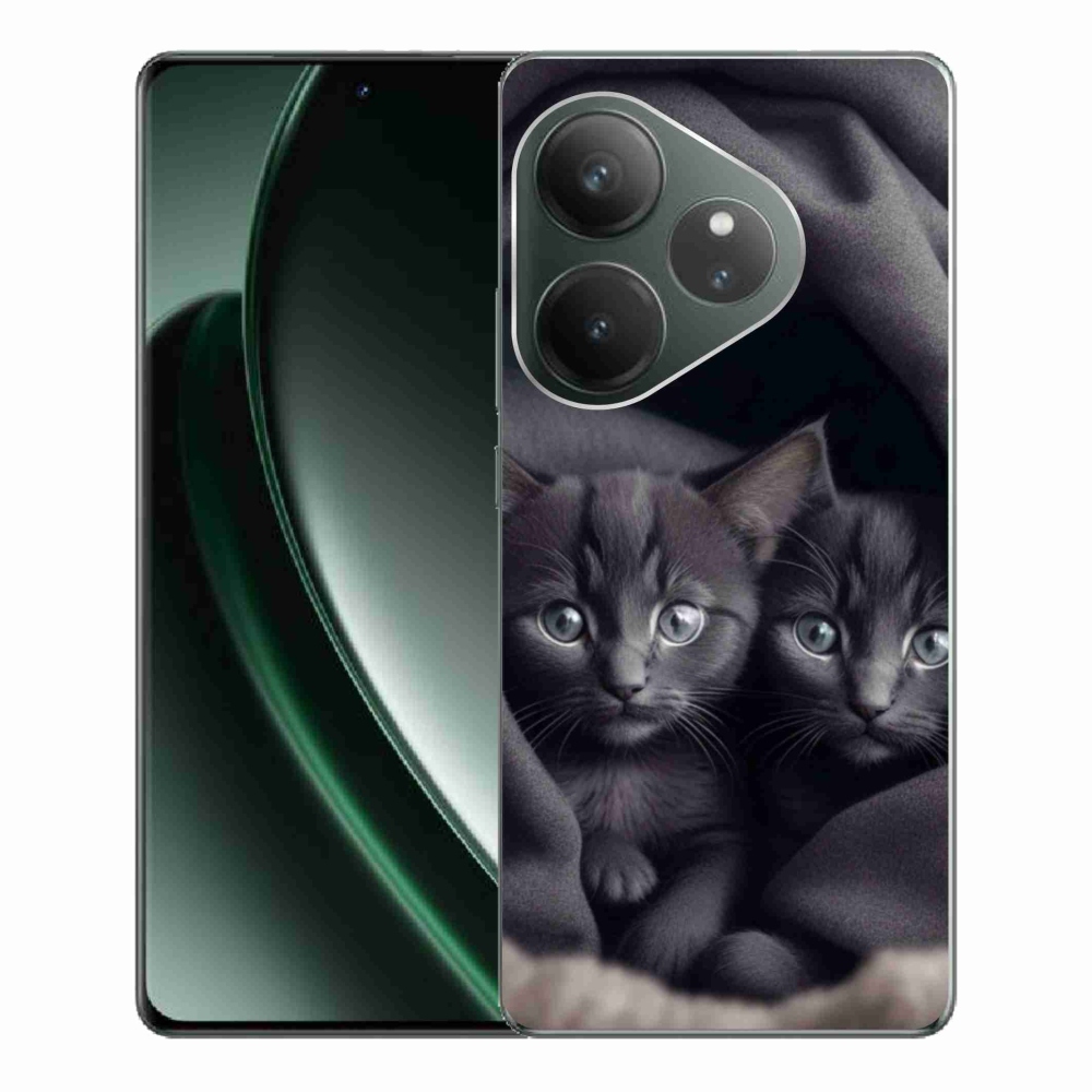 Gélový kryt mmCase na Realme GT 6 5G/GT 6T 5G - mačacie duo
