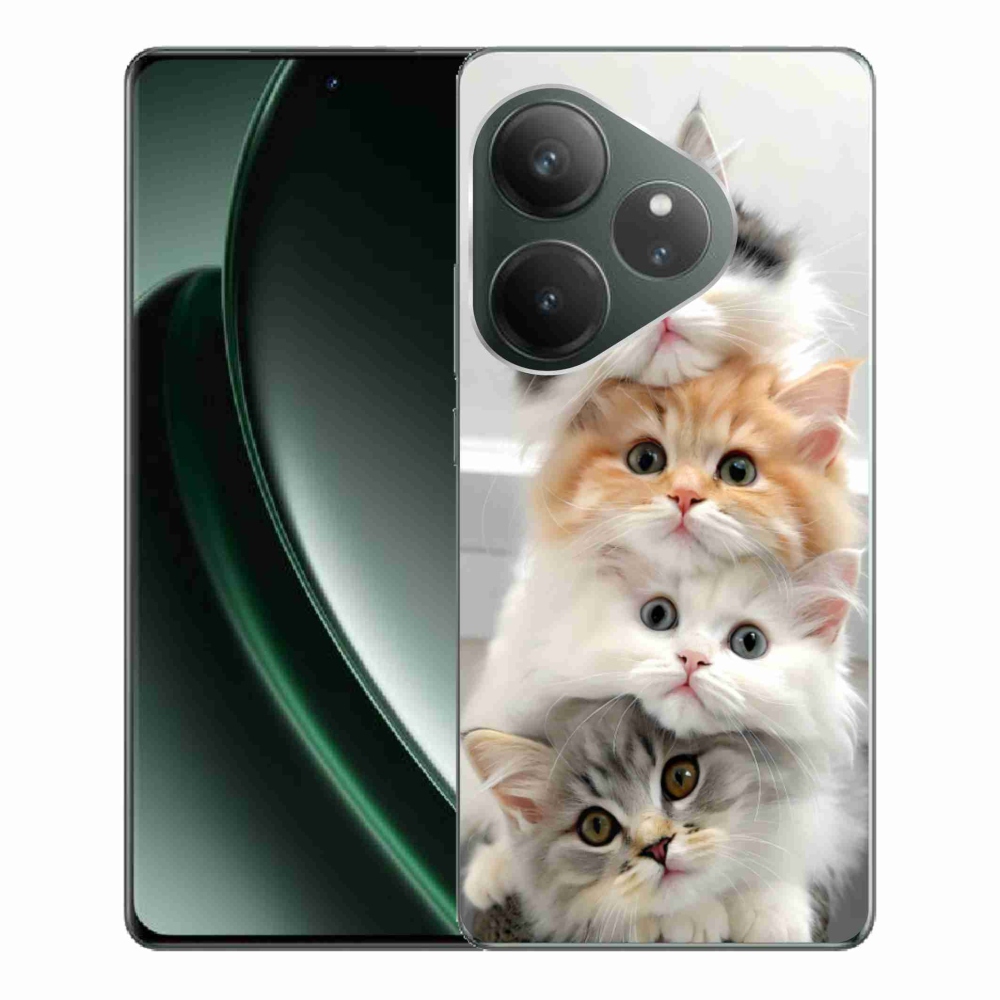 Gélový kryt mmCase na Realme GT 6 5G/GT 6T 5G - mačacia partia