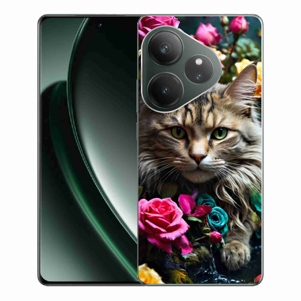 Gélový kryt mmCase na Realme GT 6 5G/GT 6T 5G - mačacie pohľad 2