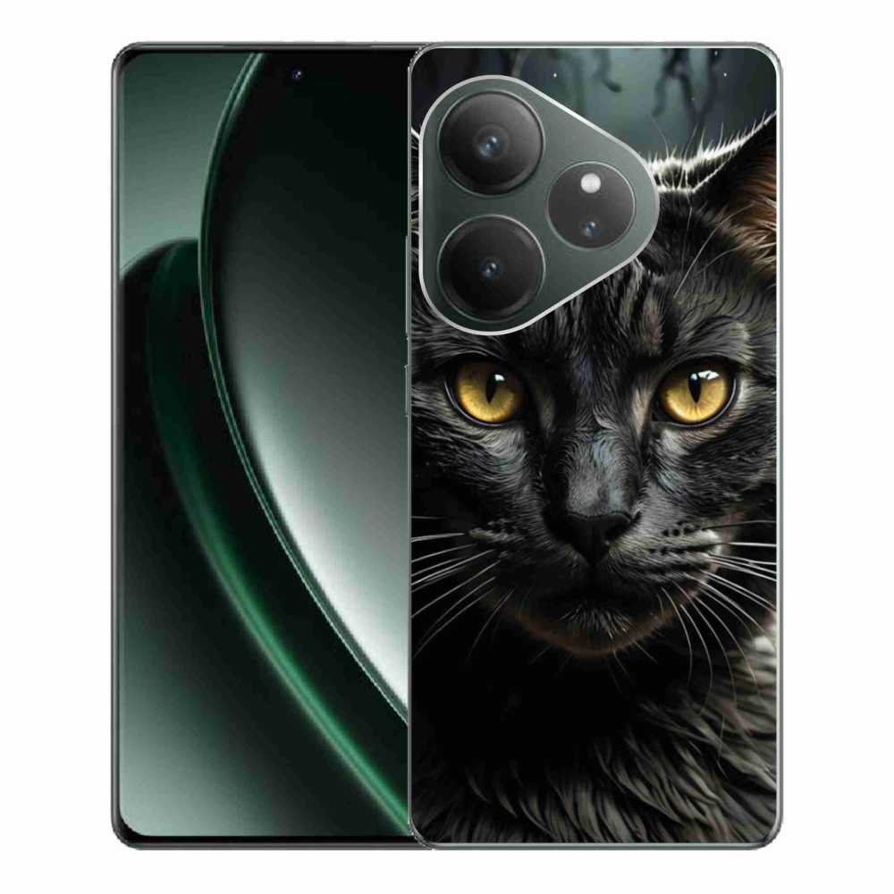 Gélový kryt mmCase na Realme GT 6 5G/GT 6T 5G - mačacie pohľad 3