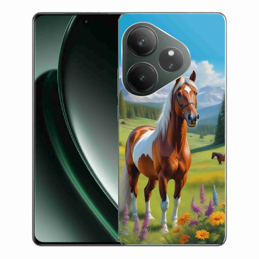 Gélový kryt mmCase na Realme GT 6 5G/GT 6T 5G - kôň na lúke