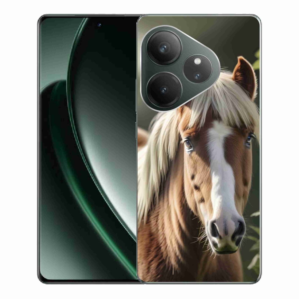 Gélový kryt mmCase na Realme GT 6 5G/GT 6T 5G - kôň so svetlou hrivou