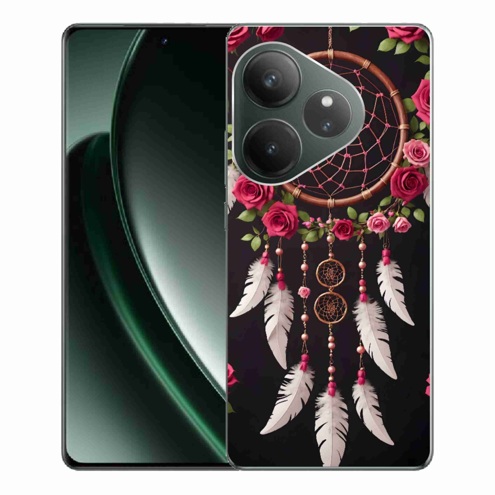 Gélový kryt mmCase na Realme GT 6 5G/GT 6T 5G - lapač snov s ružami