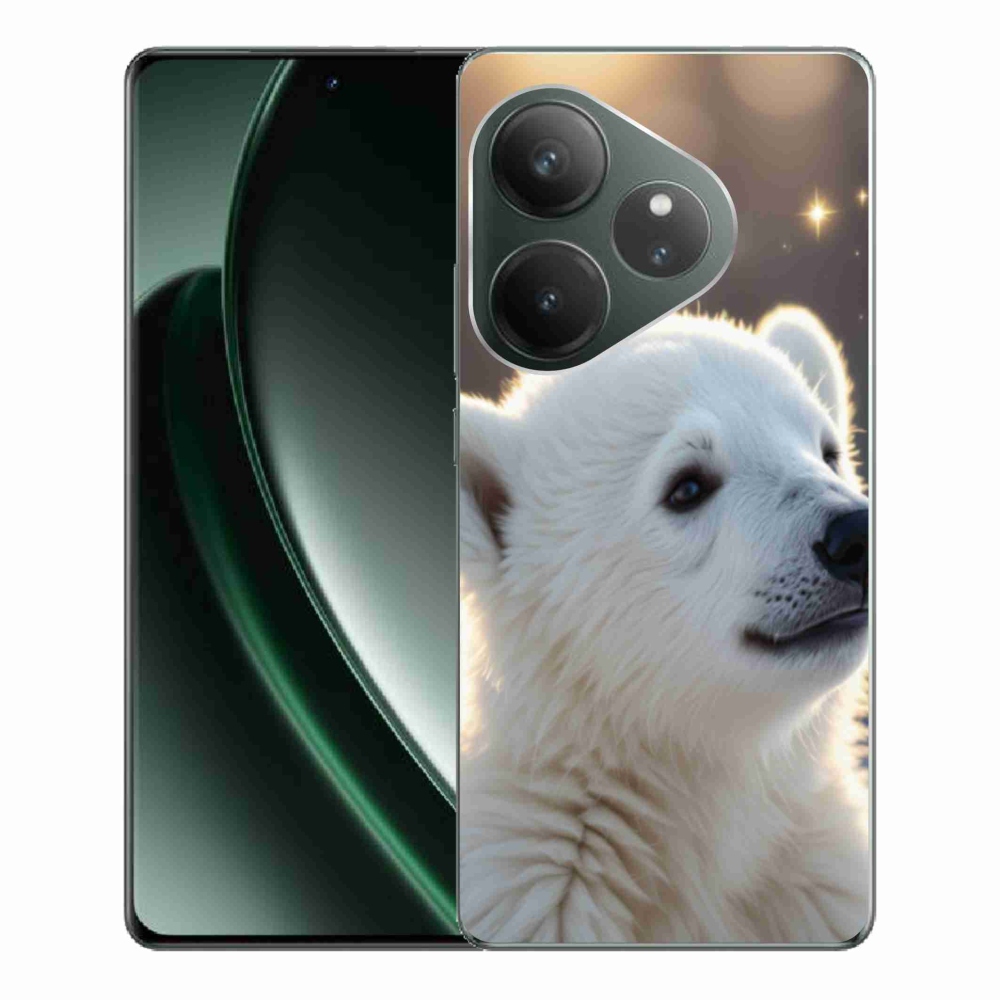 Gélový kryt mmCase na Realme GT 6 5G/GT 6T 5G - ľadový medveď