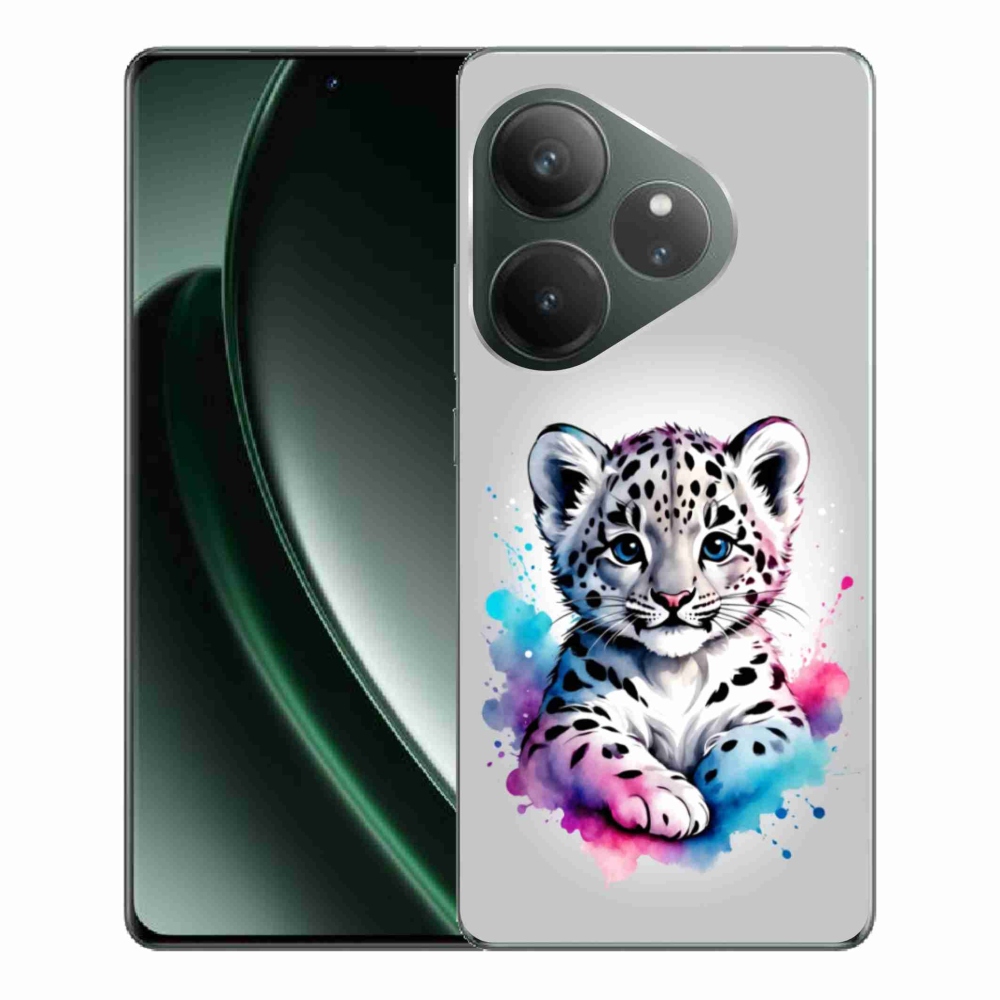 Gélový kryt mmCase na Realme GT 6 5G/GT 6T 5G - leopardej mláďa