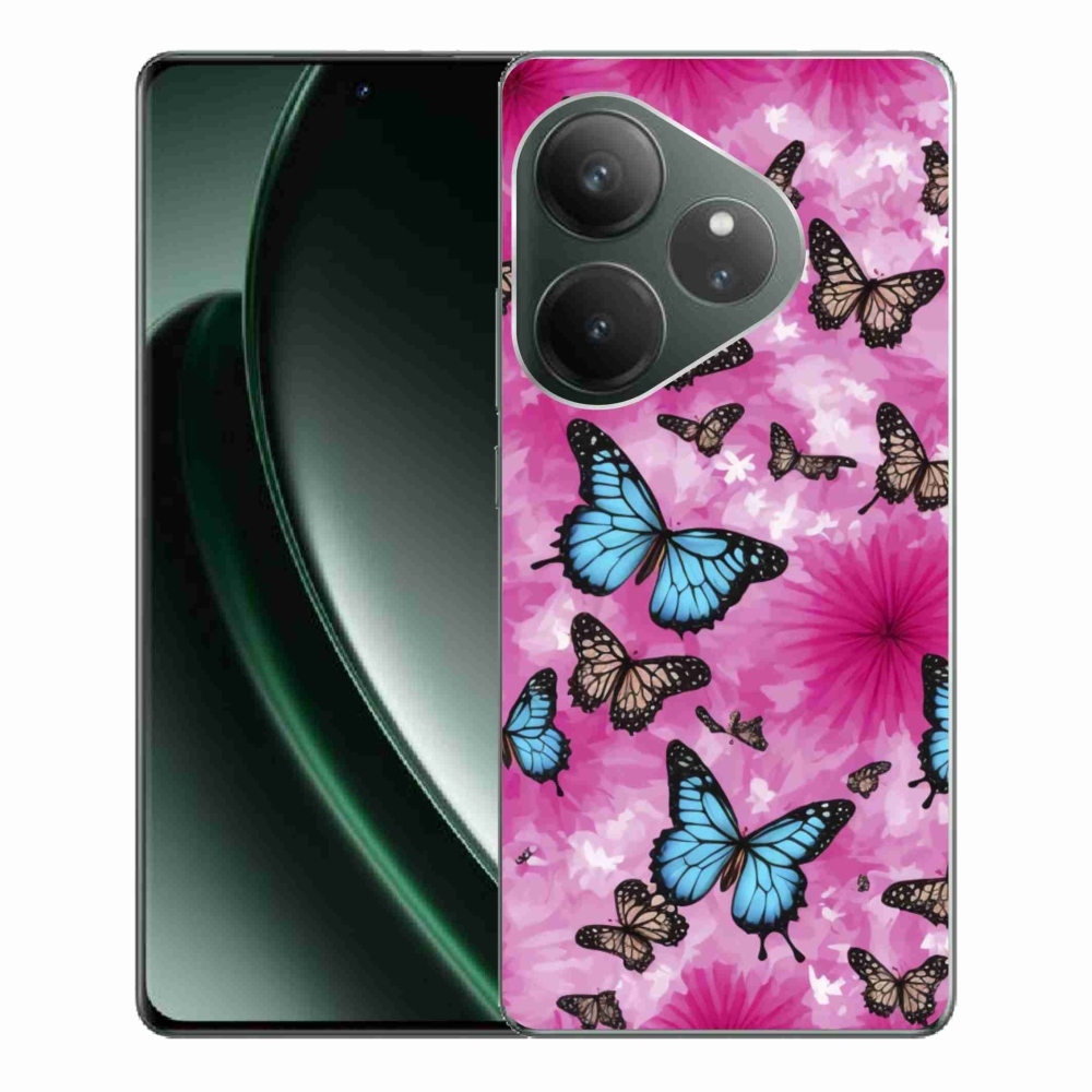 Gélový kryt mmCase na Realme GT 6 5G/GT 6T 5G - motýlia záhrada