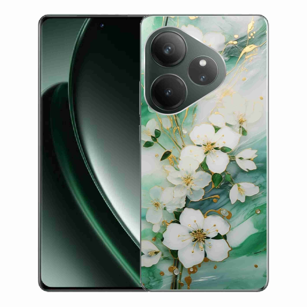 Gélový kryt mmCase na Realme GT 6 5G/GT 6T 5G - nežné kvety