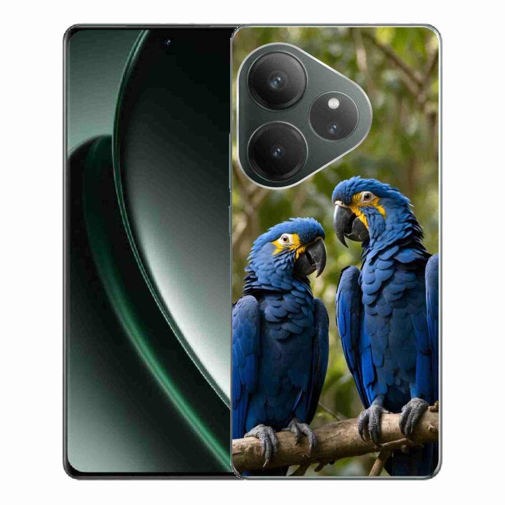 Gélový kryt mmCase na Realme GT 6 5G/GT 6T 5G - papagájové duo