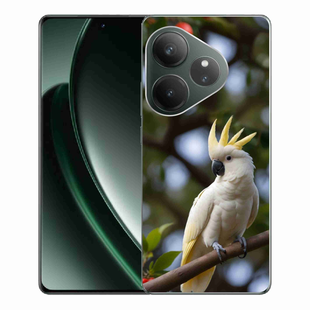 Gélový kryt mmCase na Realme GT 6 5G/GT 6T 5G - papagáj kakadu 3