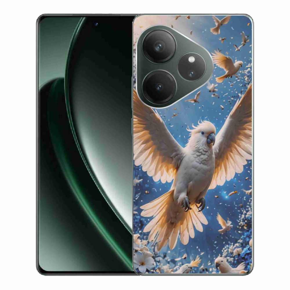 Gélový kryt mmCase na Realme GT 6 5G/GT 6T 5G - papagáj kakadu