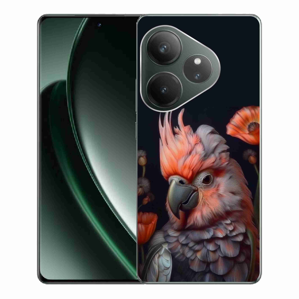 Gélový kryt mmCase na Realme GT 6 5G/GT 6T 5G - papagáj kakadu vo farbách