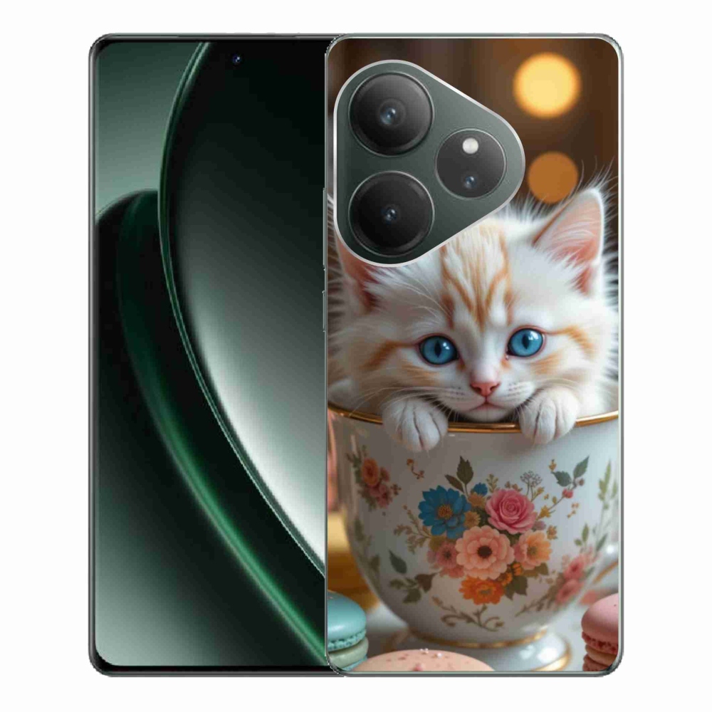 Gélový kryt mmCase na Realme GT 6 5G/GT 6T 5G - roztomilé mačiatko 6