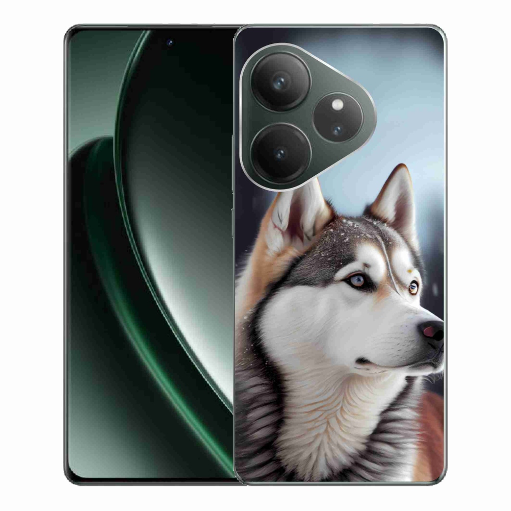 Gélový kryt mmCase na Realme GT 6 5G/GT 6T 5G - sibírsky husky