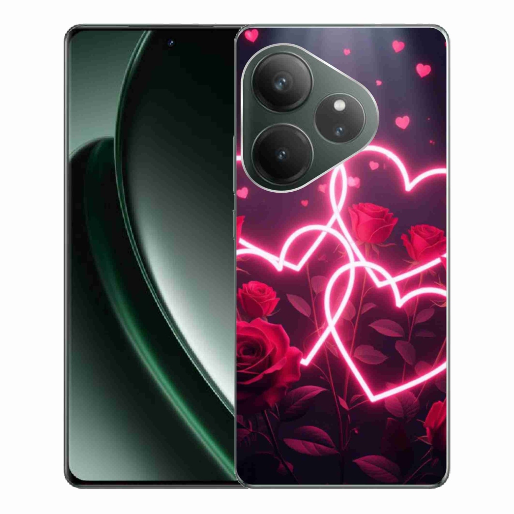 Gélový kryt mmCase na Realme GT 6 5G/GT 6T 5G - srdce lásky