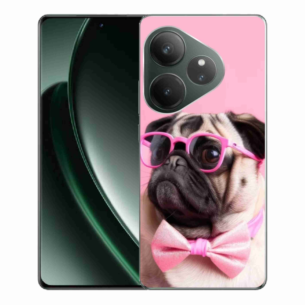Gélový kryt mm Case na Realme GT 6 5G/GT 6T 5G - štýlový mops