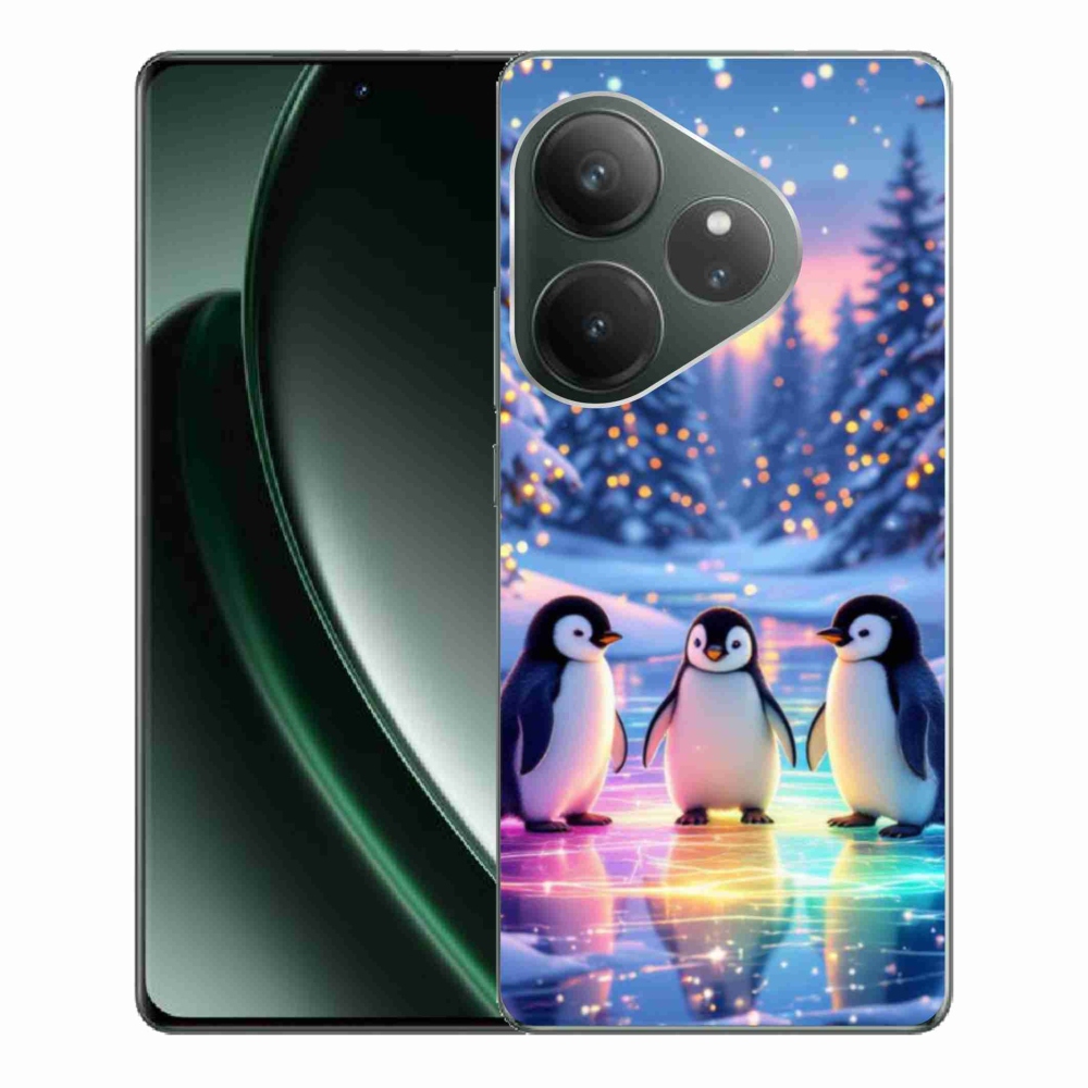 Gélový kryt mmCase na Realme GT 6 5G/GT 6T 5G - tučniaky